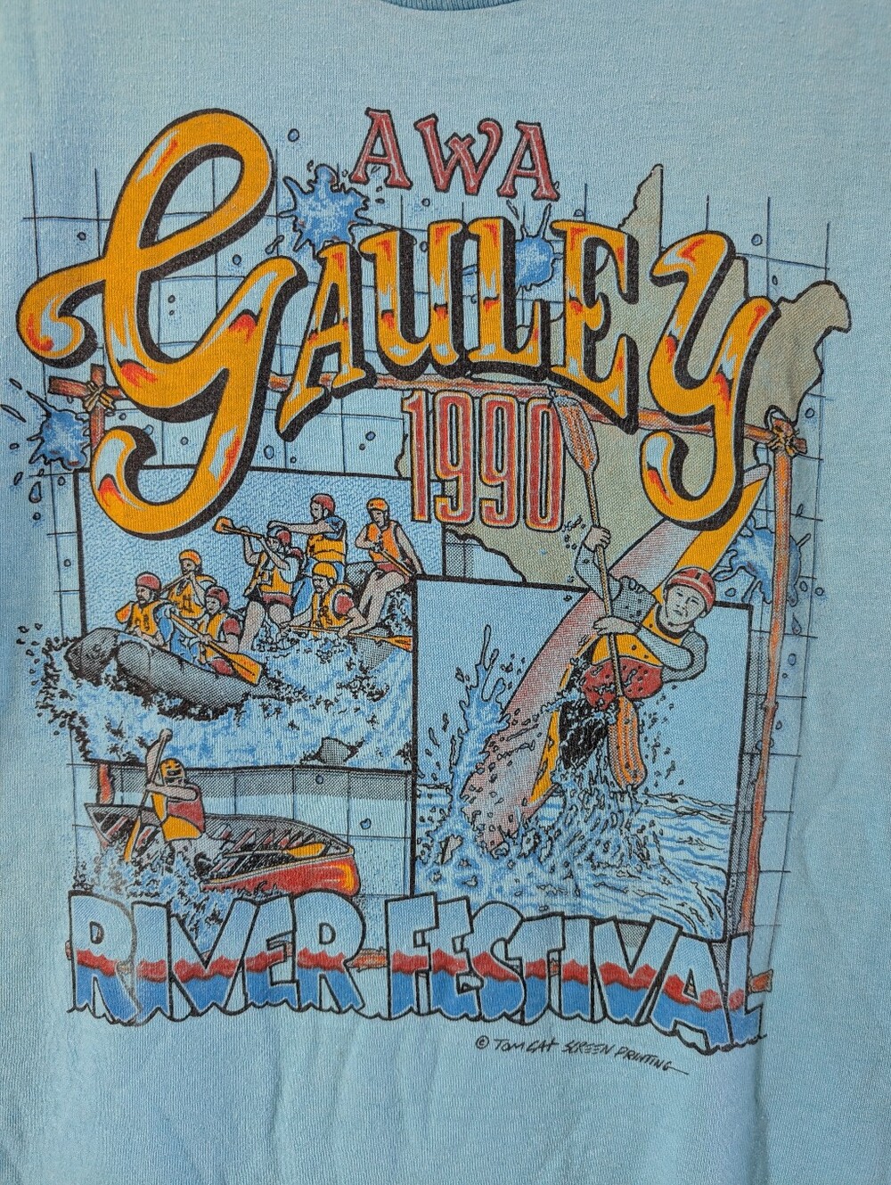 Rare 'Screen Stars' 1990 American Whitewater Affiliation (AWA) T-shirt - Picture 6 of 14